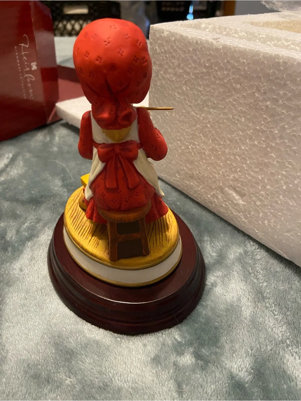 Red Holiday Figurine Writing Ornament - Unbranded